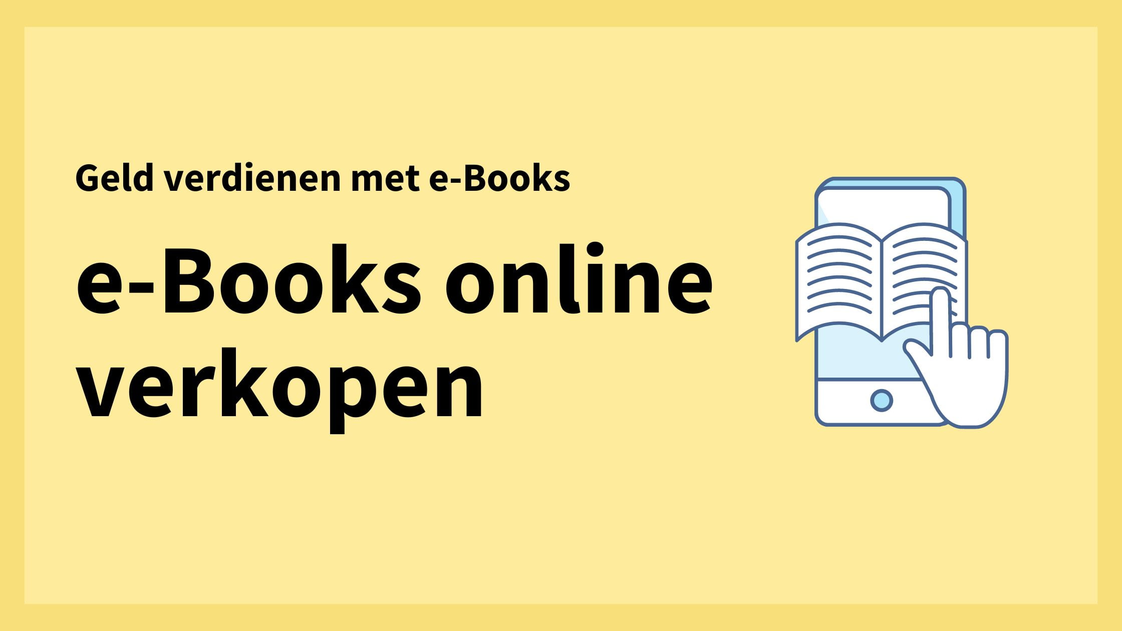 e-Books online verkopen