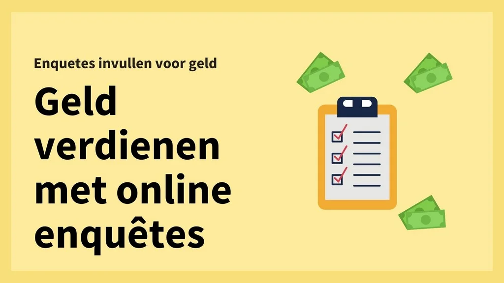 Enquetes invullen voor geld